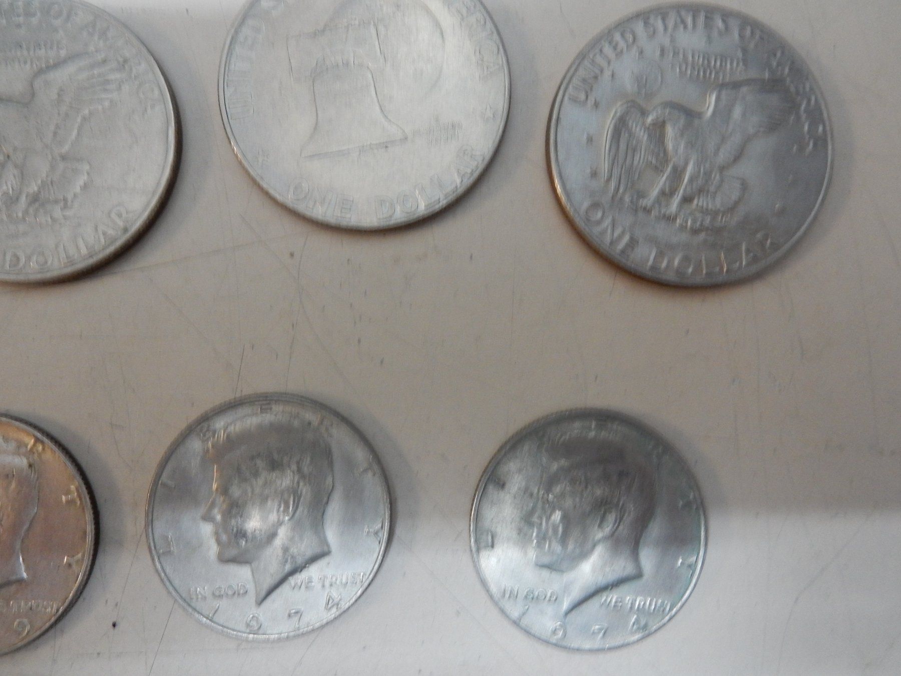 Toutes les monnaies: Dollar Münzen 1Dollar  1/2 Dollar – D'occasion à Watt par Mariposa49 5