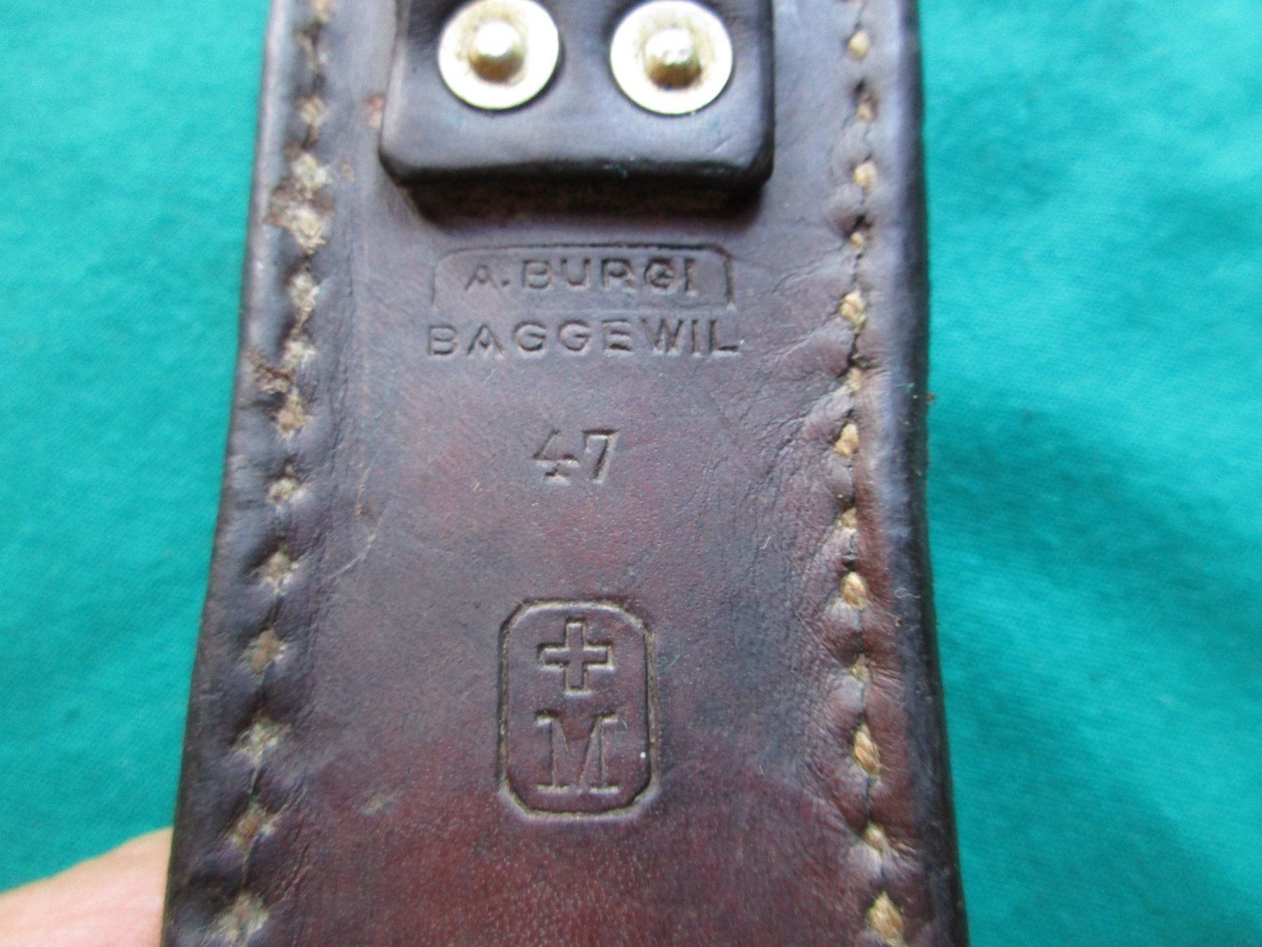 Schweizer Armee Armi bianche: Futteral zu Schiessbecher K31, 1947 – Usato da Bowil venduto da vifi01 3