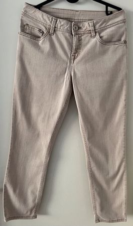 Street One Jeans YORK beige Grösse 27/26 Slim guter Zustand