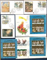 1988 Vatikan Weihnachten 2 Div. FDC mit Blocks +FDC Block **