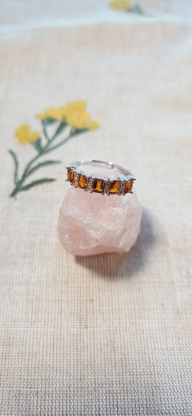 Anelli: NEW - S925 Citrine Ring (Adjustable) – Nuovo (secondo la descrizione) da Zürich venduto da cin_wcf6 3