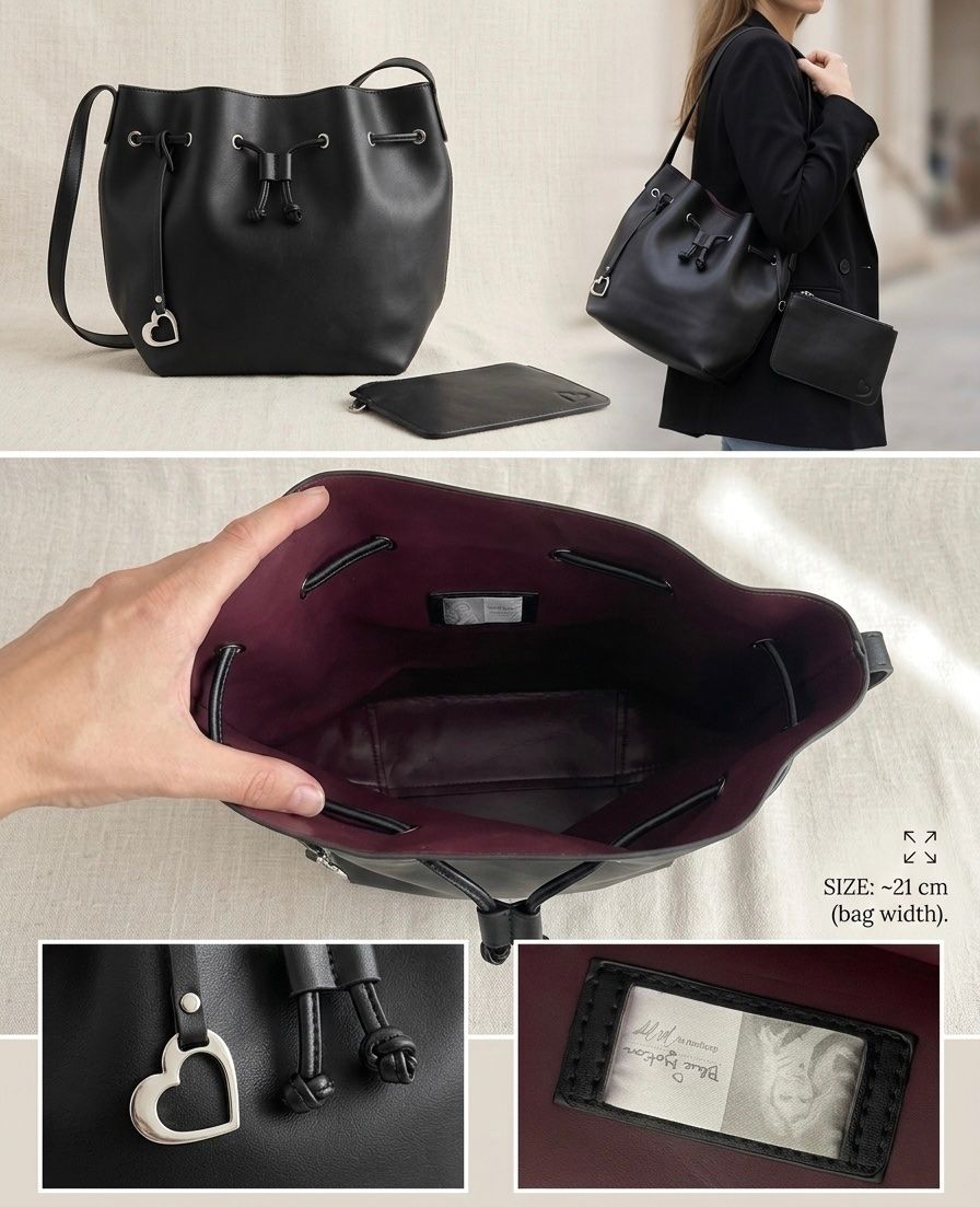 Borse da donna: Schwarze Handtasche / Umhängetasche – Usato da Rheineck venduto da FGeissler