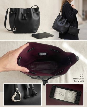 Schwarze Handtasche / Umhängetasche