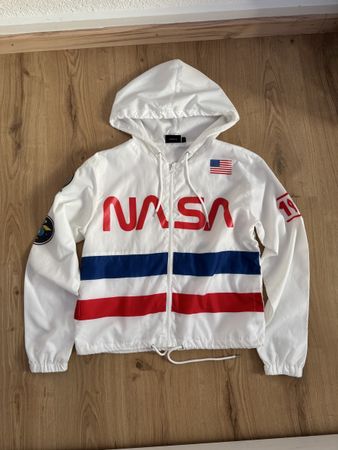 Windbreaker Jacke NASA Weiss