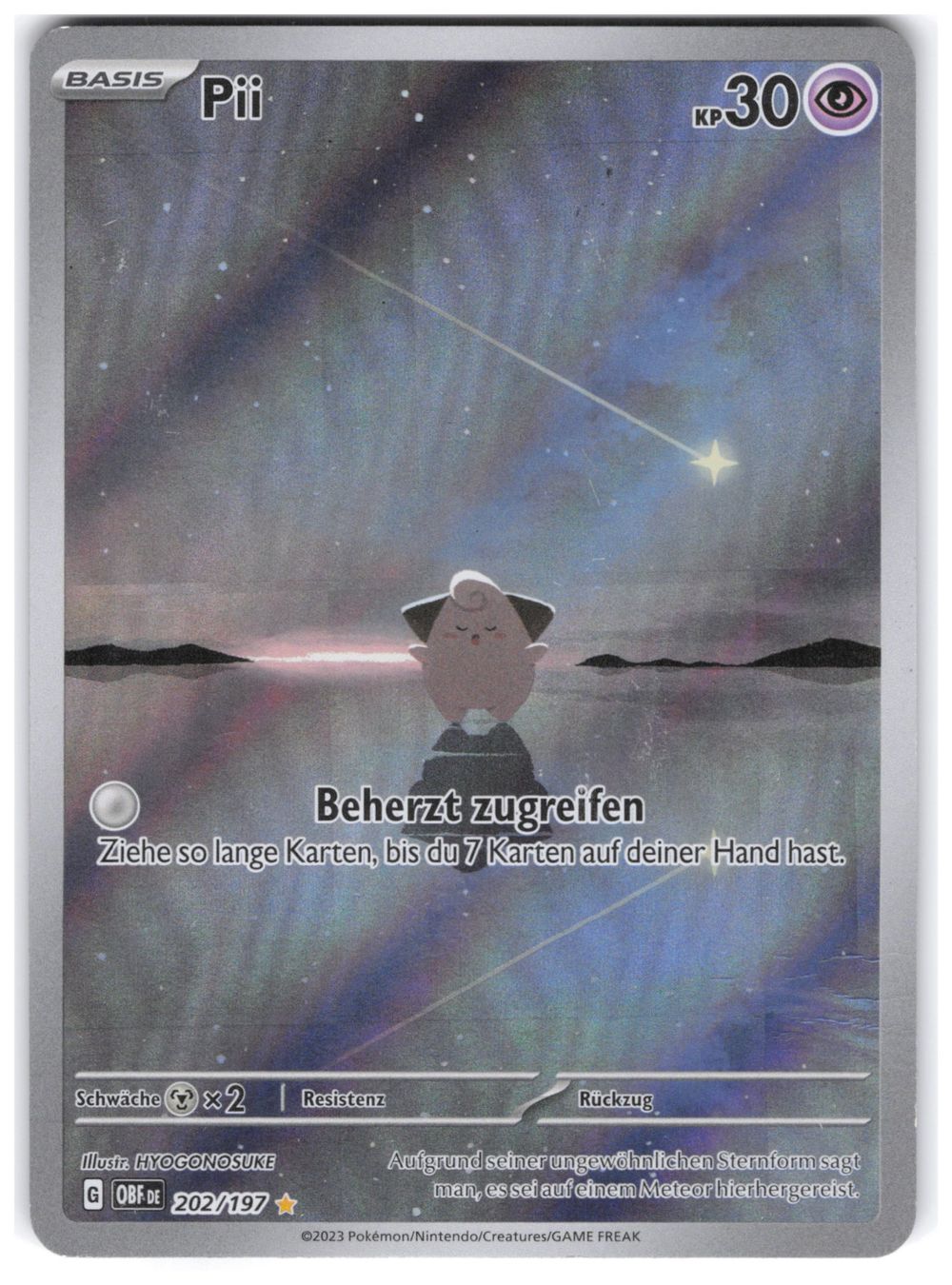 Pokémon Sammelbilder & Trading cards: Pii / Cleffa / Obsidianflammen / OBF 202 – Neu (gemäss Beschreibung) aus Arni AG von PokemonCardsStore