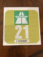 Autobahnvignette 2021 neu