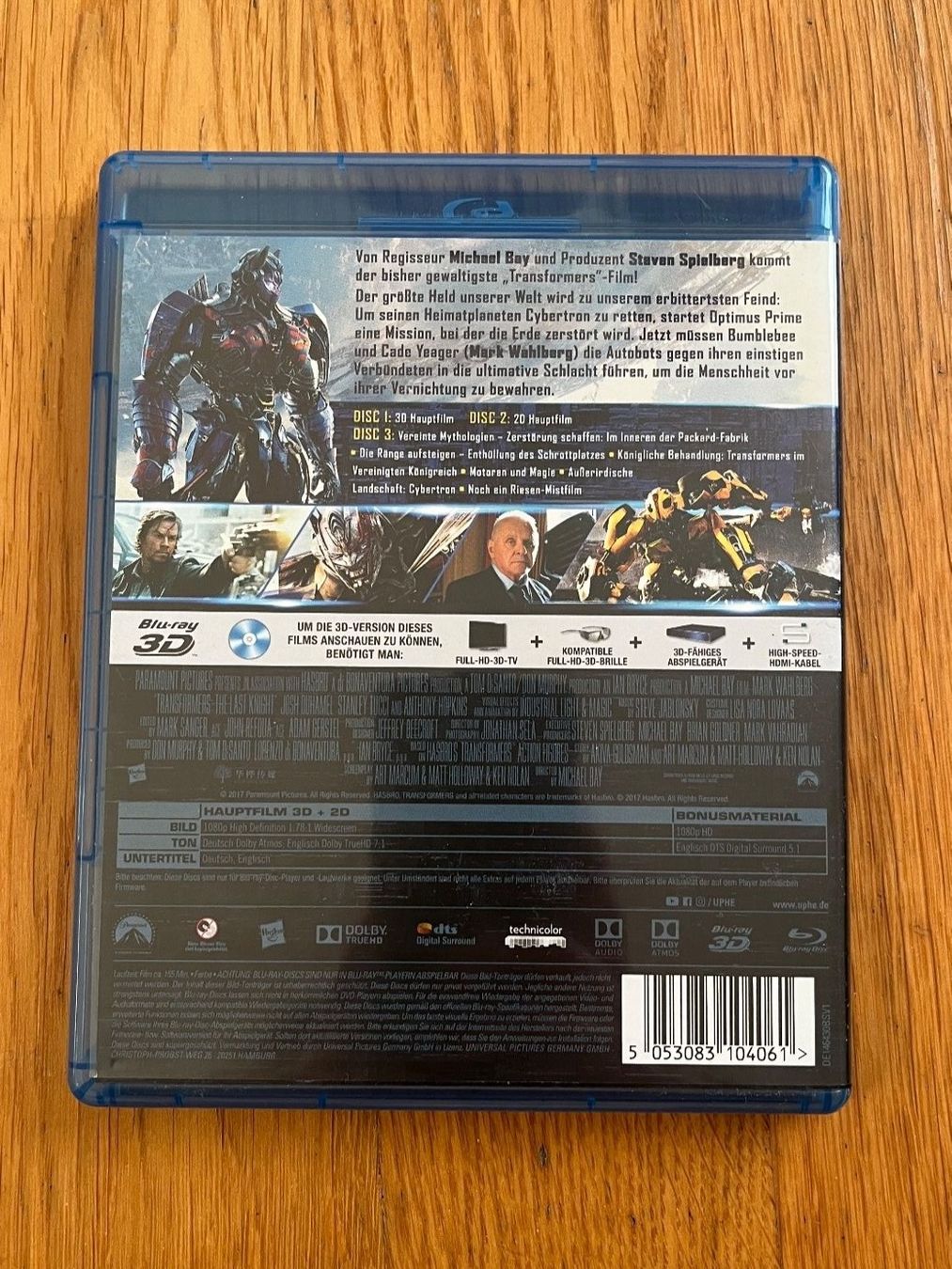 Tutti i DVDs: Blu-Ray "Transformers - The last Knight" – Usato da Grosswangen venduto da Vita500 1