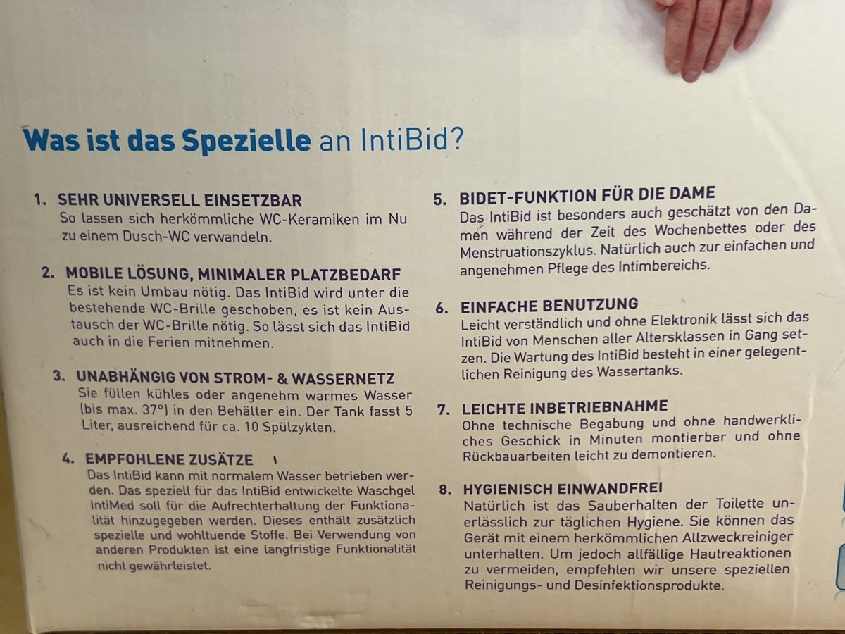 WC: Stromloses Dusch-WC – Nuovo e nell'imballaggio originale da Wegenstetten venduto da NeueFrische 4