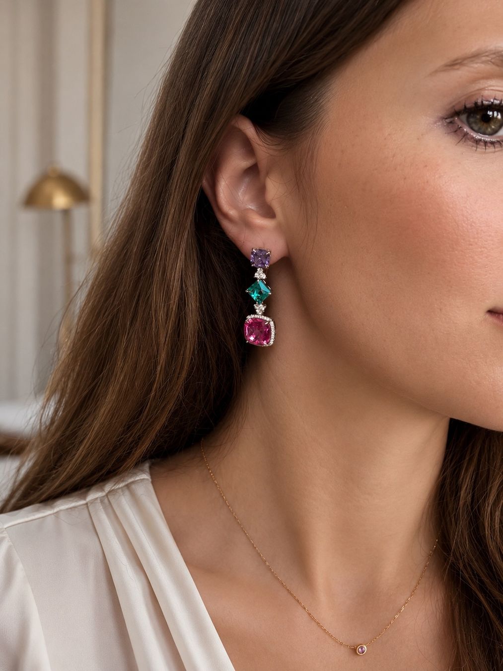 Orecchini pendenti & Orecchini a lobo: Boucles d’oreilles Azalée – Nuovo e nell'imballaggio originale da St-Maurice venduto da Sandrinette123 1