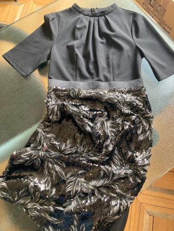 WUNDERBARES ABENDKLEID PHASE EIGHT, GR.36 (UK10), BLACK, NEU
