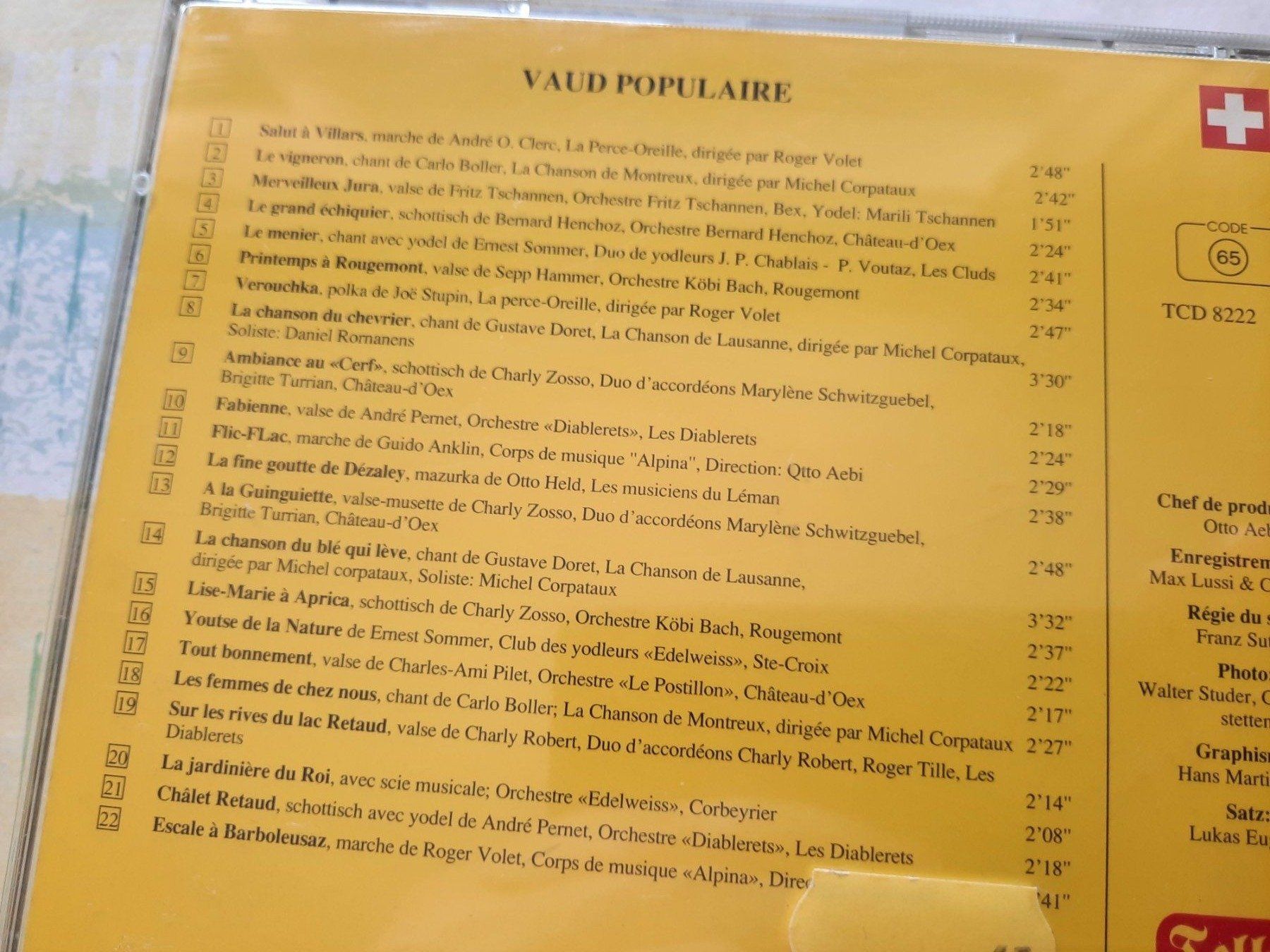 CD: Cd Vaud Populaire  – Usato da Pully venduto da bro_n52j 2
