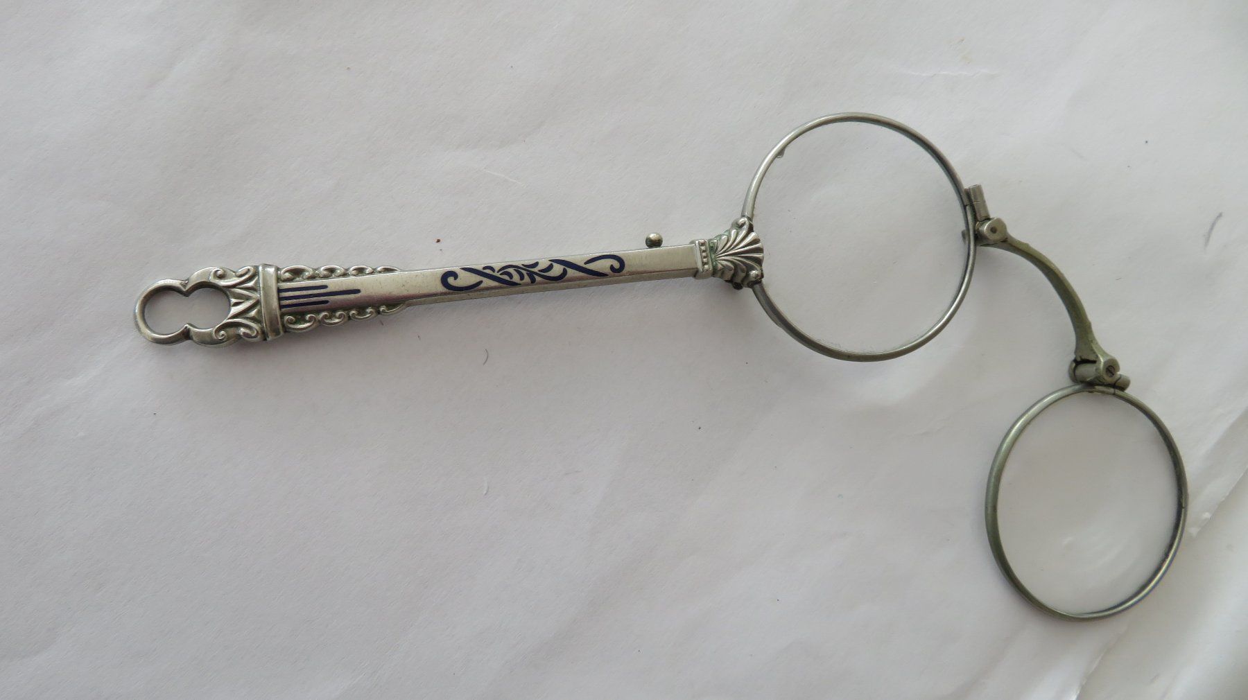 Lunettes & Verres: Lorgnon, Lorgnon oder um 1900 Farbdekor – D'occasion à Wetzikon ZH par morda1954 5