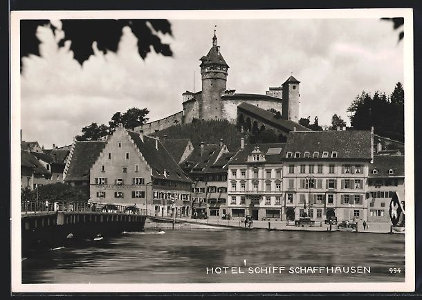 Cartoline postali: AK Schaffhausen, Hotel Schiff – Usato da Berlin venduto da bartko-reher