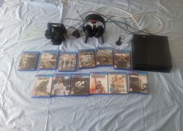 PlayStation 4 Konsole mit Zubehör und 11 Spielen Set