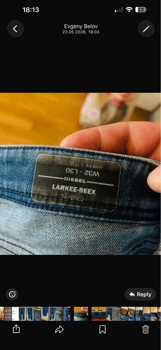 Diesel Jeans: Diesel Larkee-Beex 32/30 Jeans – Usato da Cham venduto da Karabase 5