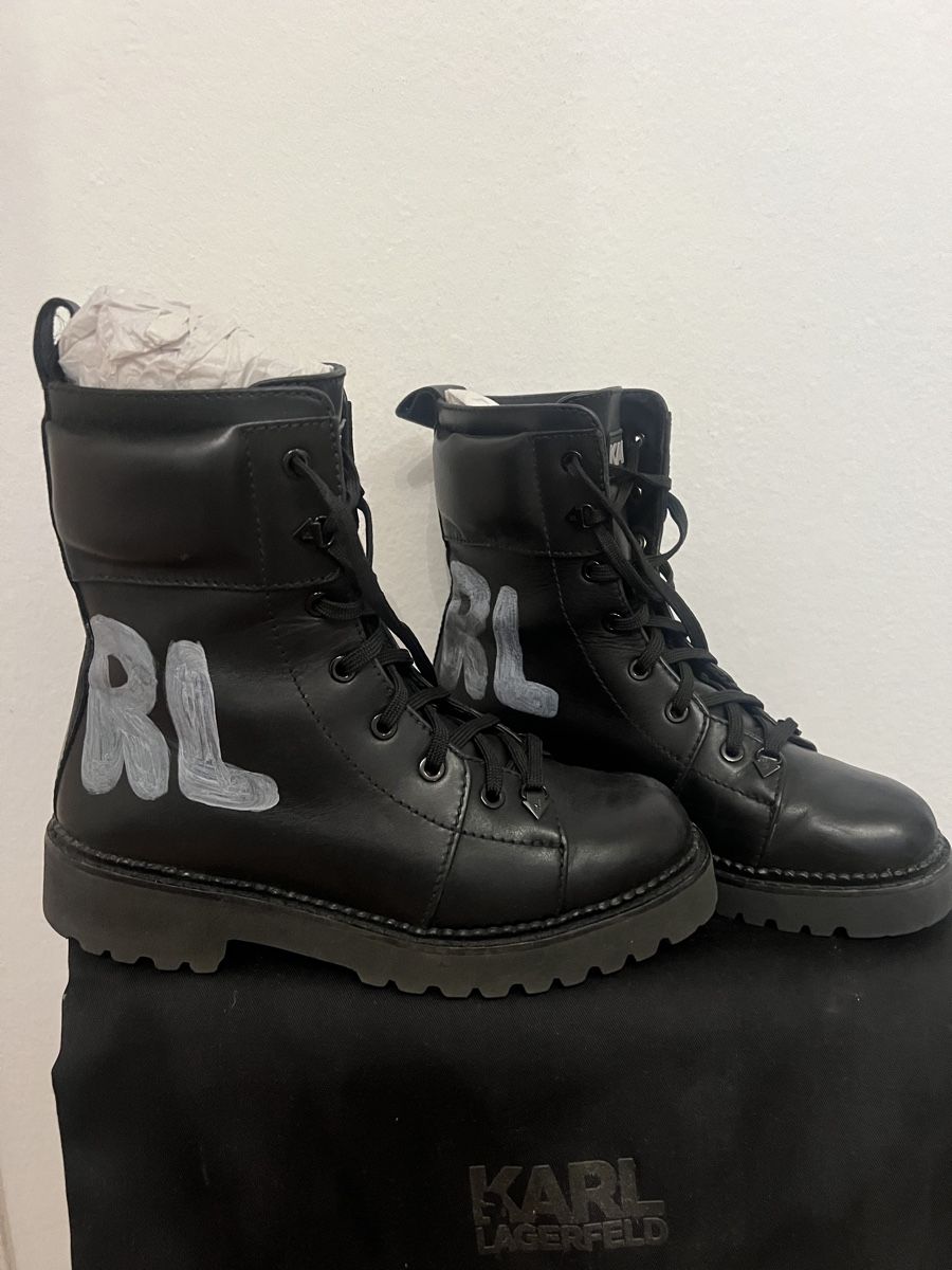 Karl Lagerfeld Scarpe da donna: Stiefel Karl Lagerfeld Leder – Usato da Niederhasli venduto da aleksandra.st 1