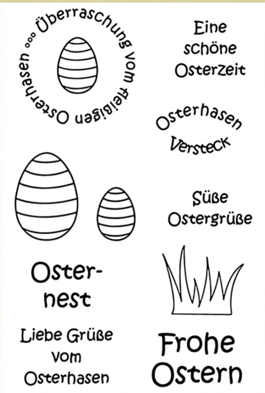 Stempel: Silikonstempel Ostern – Neu und originalverpackt aus Kaltbrunn von schere-stein-papier