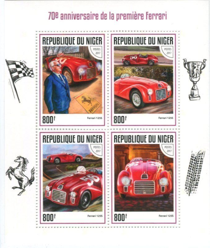 Tous les timbres: Block "Ferrari". Niger. – Neuf avec emballage d'origine à Basel par Butsch5