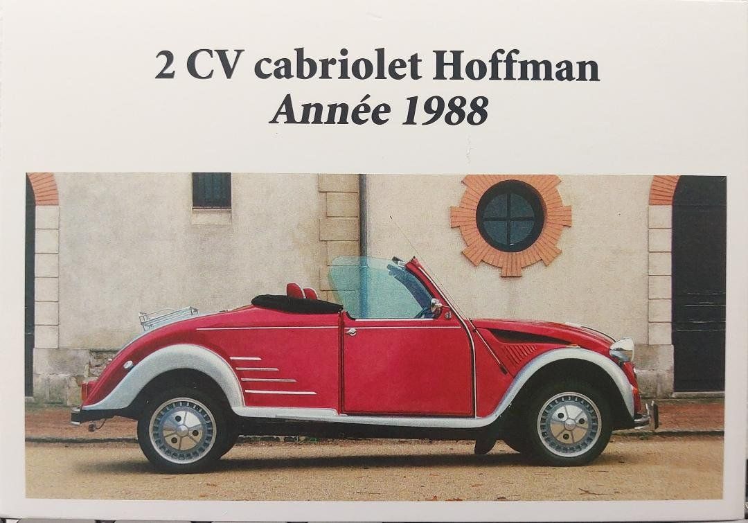 Cartoline postali: CITROËN 2CV cabriolet Hoffman 1988 – Nuovo (secondo la descrizione) da Delémont venduto da Domdom1