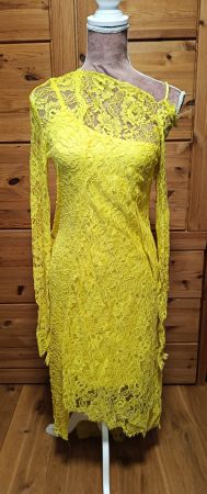 gelbes Spitzenkleid von Preen by Thornton Bregazzi