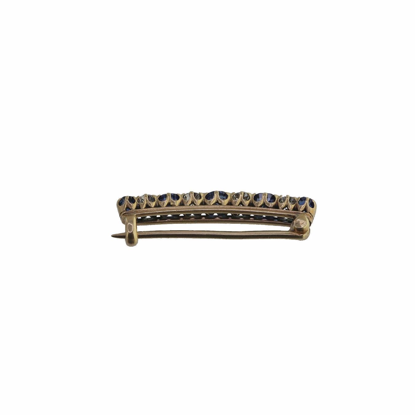 Spille & Fermagli: Diamant Saphire Brosche – Usato da Zürich venduto da Vintage-Jewellery 5