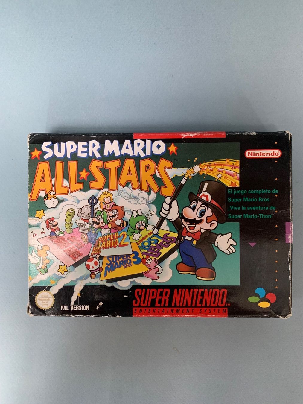 Nintendo Giochi: SNES / Super Mario All-Stars / Spanische Version – Usato da Kölliken venduto da sergesellsretro