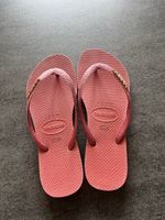 Tong Havaianas 37/38 rose foncé pailletée ✨ et 