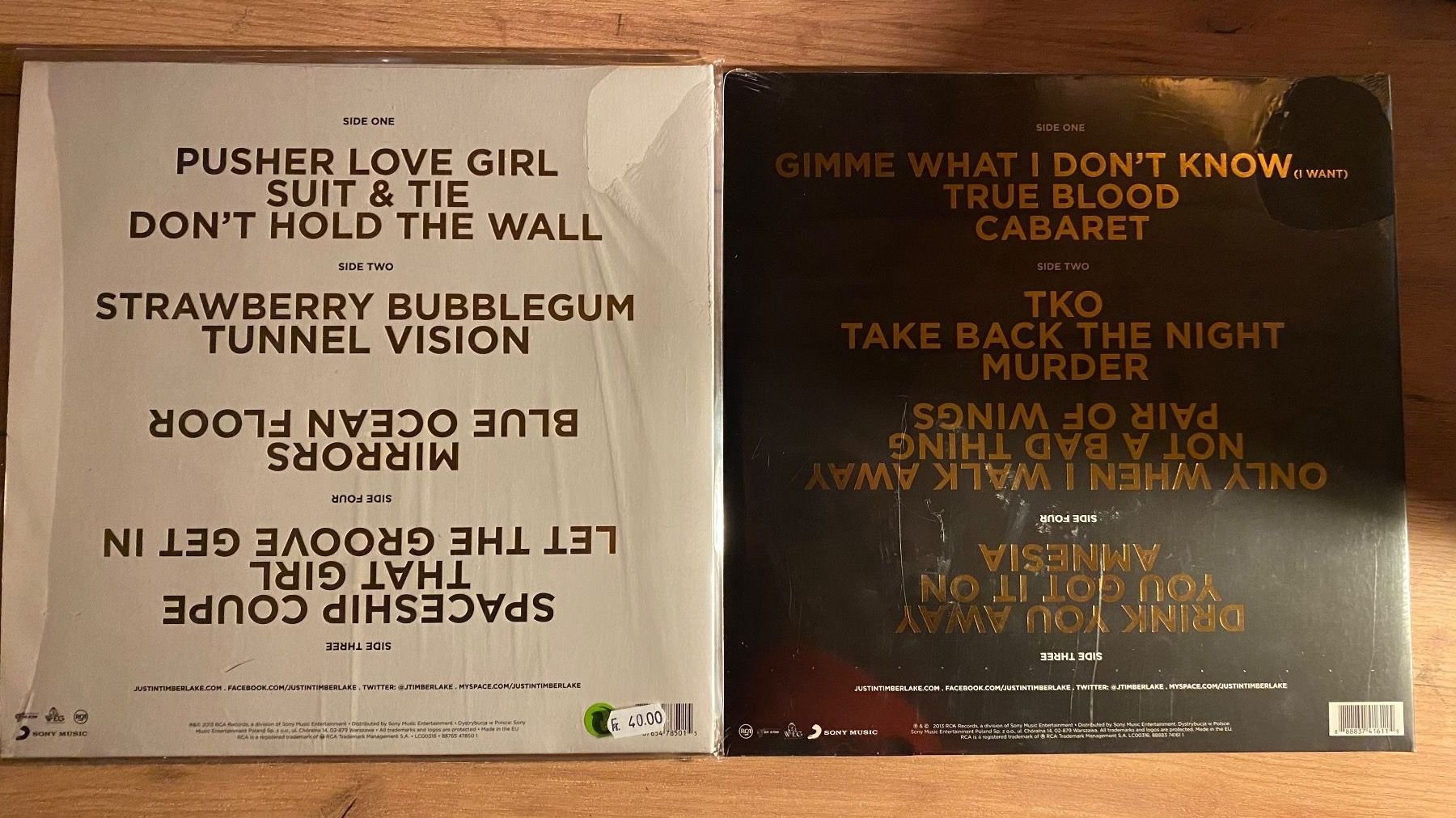Vinyles: Justin Timberlake - The 20/20 Experience 2/2...2XDLP – Neuf (Voir description) à Gals par Diskopatshop 1