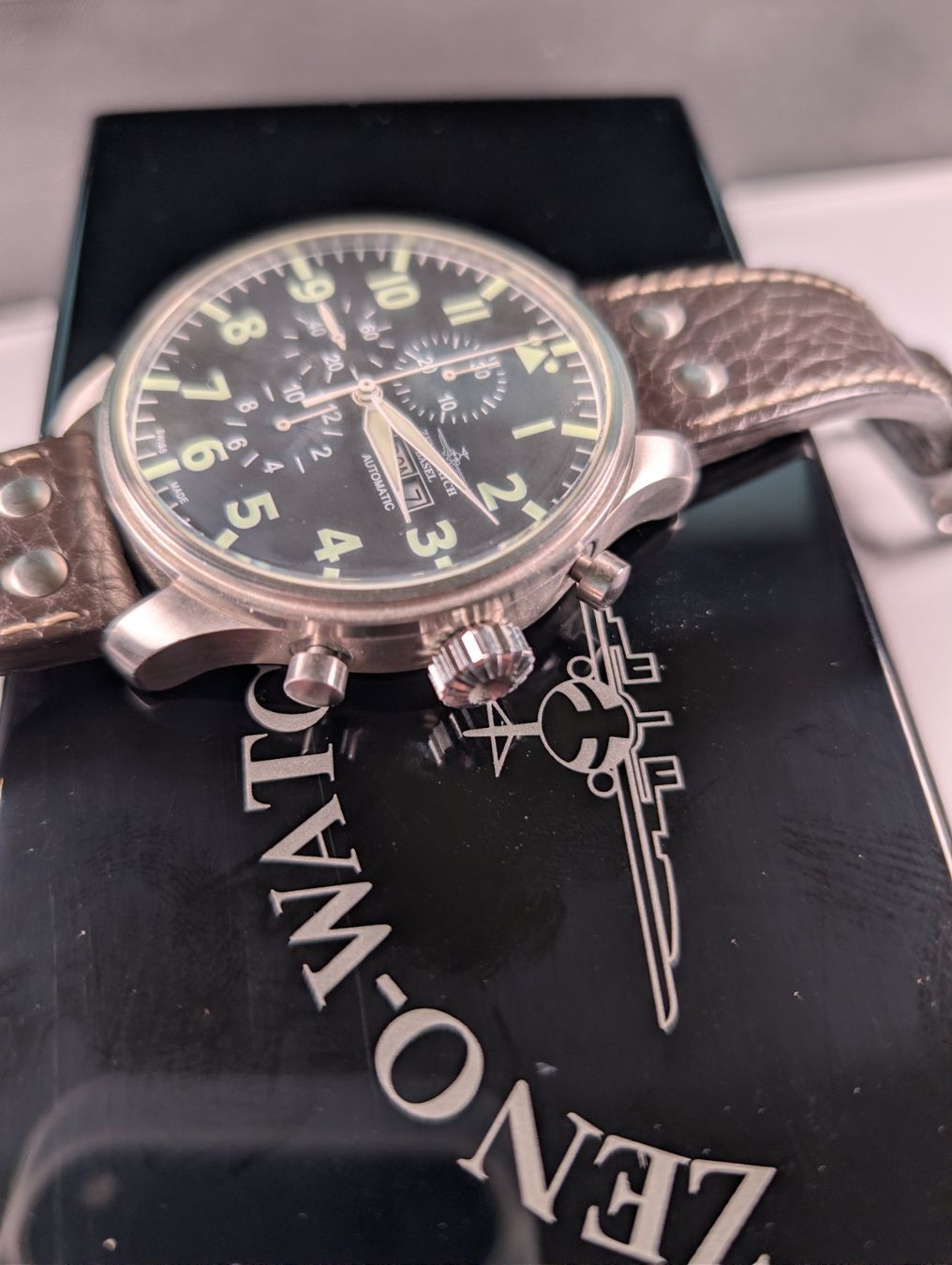 Zeno Uhren: Zeno Watch Basel Ref 10557 – Gebraucht aus Wynau von Zebrafurz 4