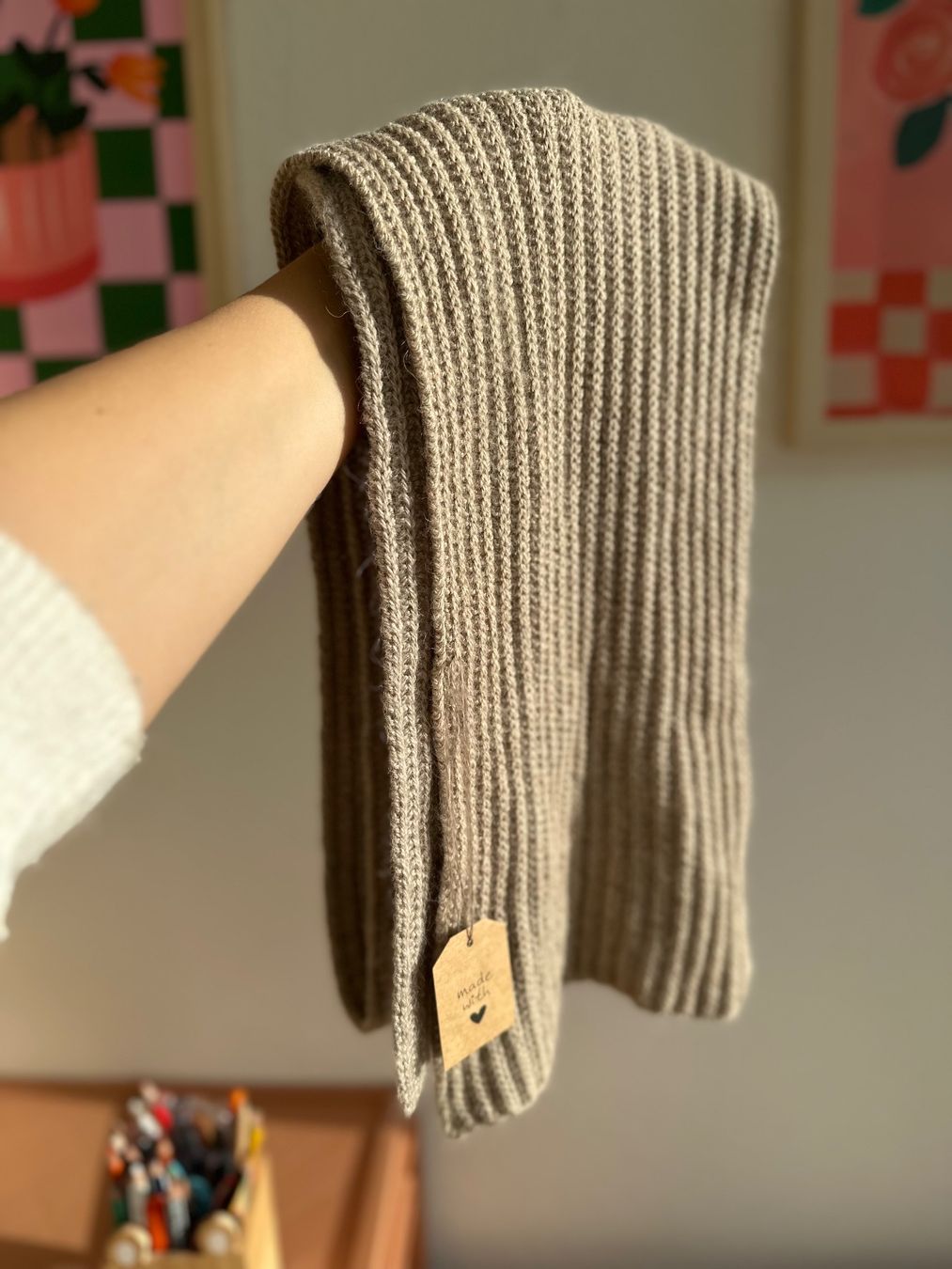 Foulards, Tücher & Schals: Handgestrickter Schal aus Alpaka Wolle – Neu (gemäss Beschreibung) aus Ormalingen von nude.knits