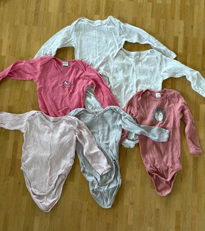 Kleiderpaket 6 langarm Bodies Mädchen Grösse 86/92