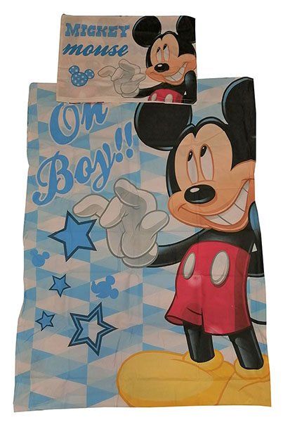 Disney Coperte: Disney Kinderbettwäsche Mickey Maus mit Sternen – Nuovo e nell'imballaggio originale da Löbau venduto da Krocoworld