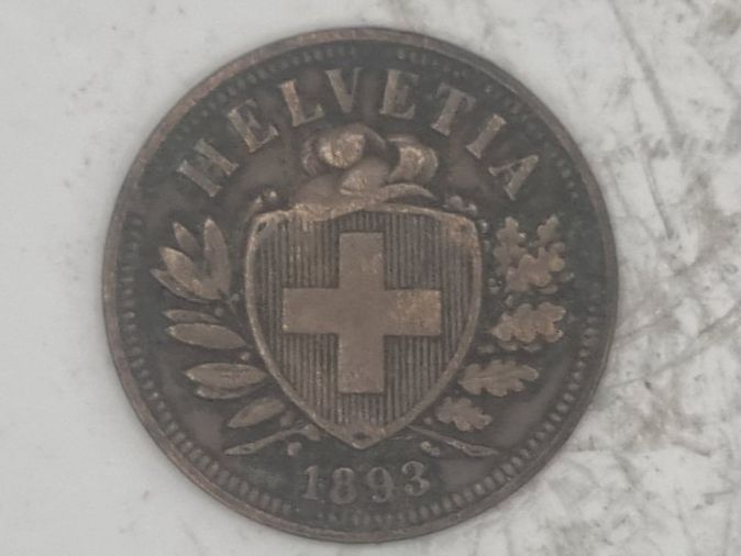 Tutti le monete: 2 rappen 1893 – Usato da Bure venduto da chap981