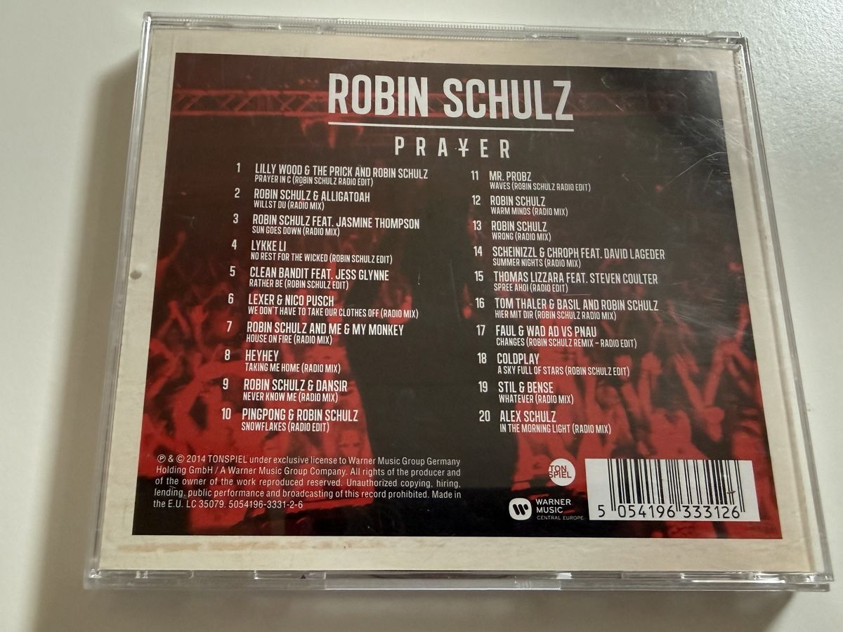 CDs: Robin Schulz Prayer CD – Gebraucht aus Oberried Brienz von Chyara 1