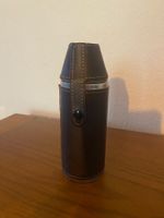 Flasque cuir et acier inoxydable et deux gobelets acier inox