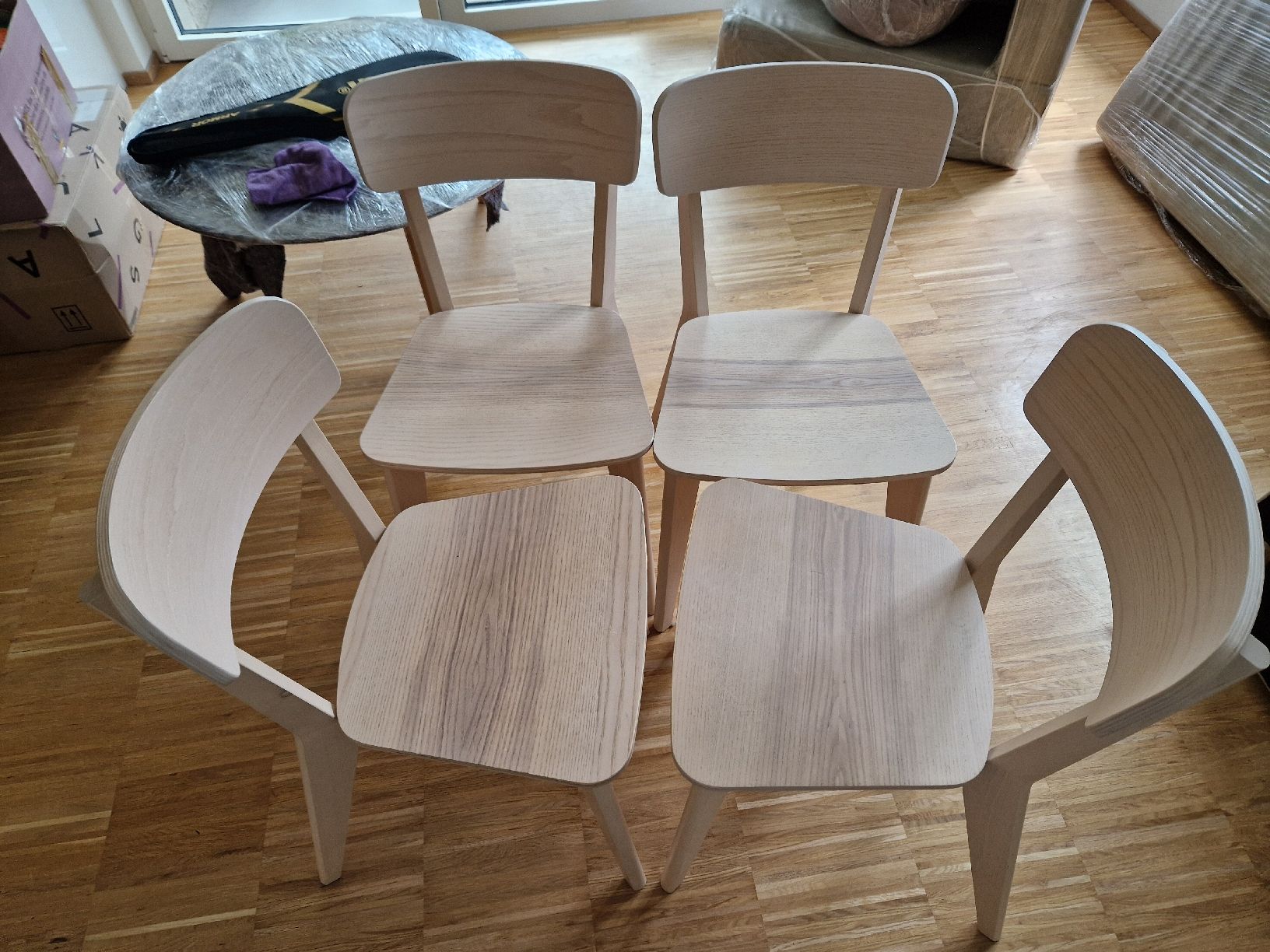 Stühle: 4 Esszimmerstühle Holz – Neu (gemäss Beschreibung) aus Zürich von zvr_8cw6 7