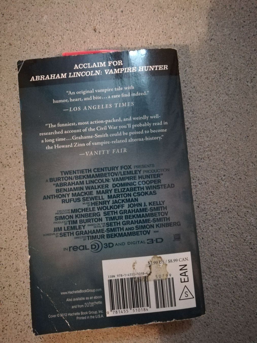 Libri: Abraham Lincoln Vampire Hunter – Usato da Büttikon AG venduto da Amineah 1