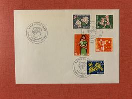 Ersttagsbrief Pro Juventute Bern 1962 gestempelt