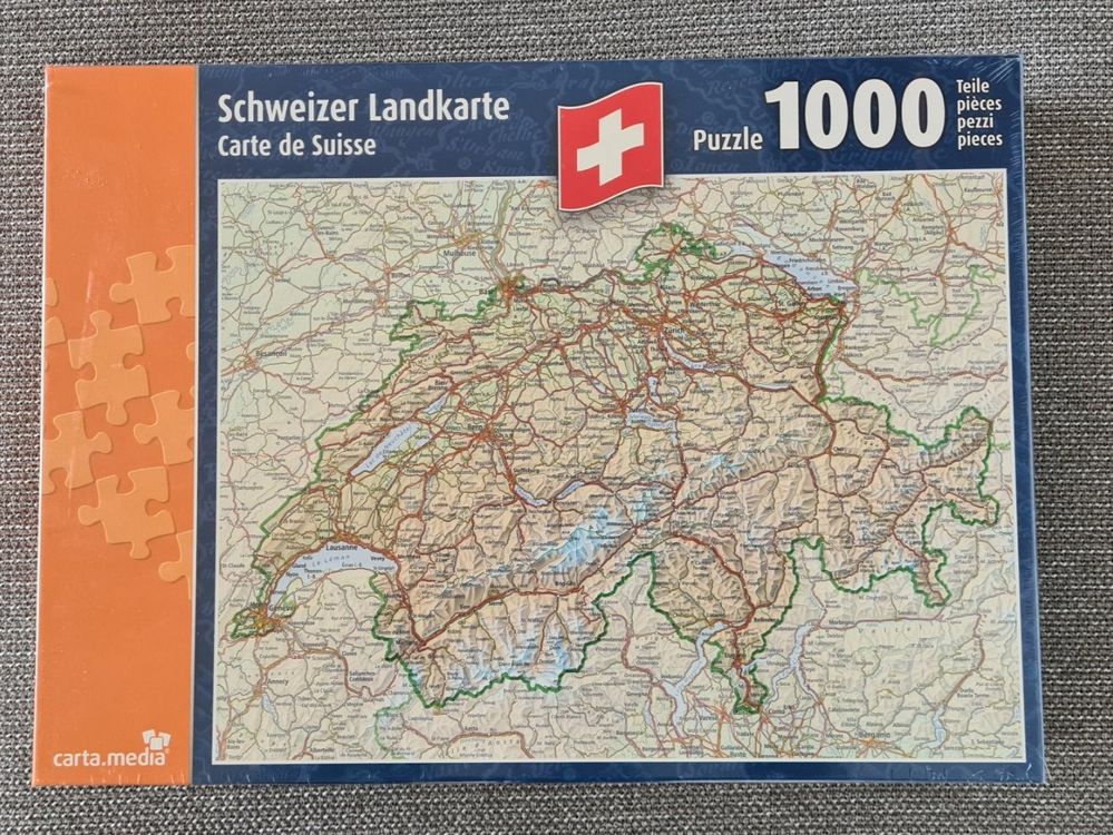 Schweizer Landkarte Puzzle (1000) - Neu / Originalverpackt  Kaufen auf Ricardo