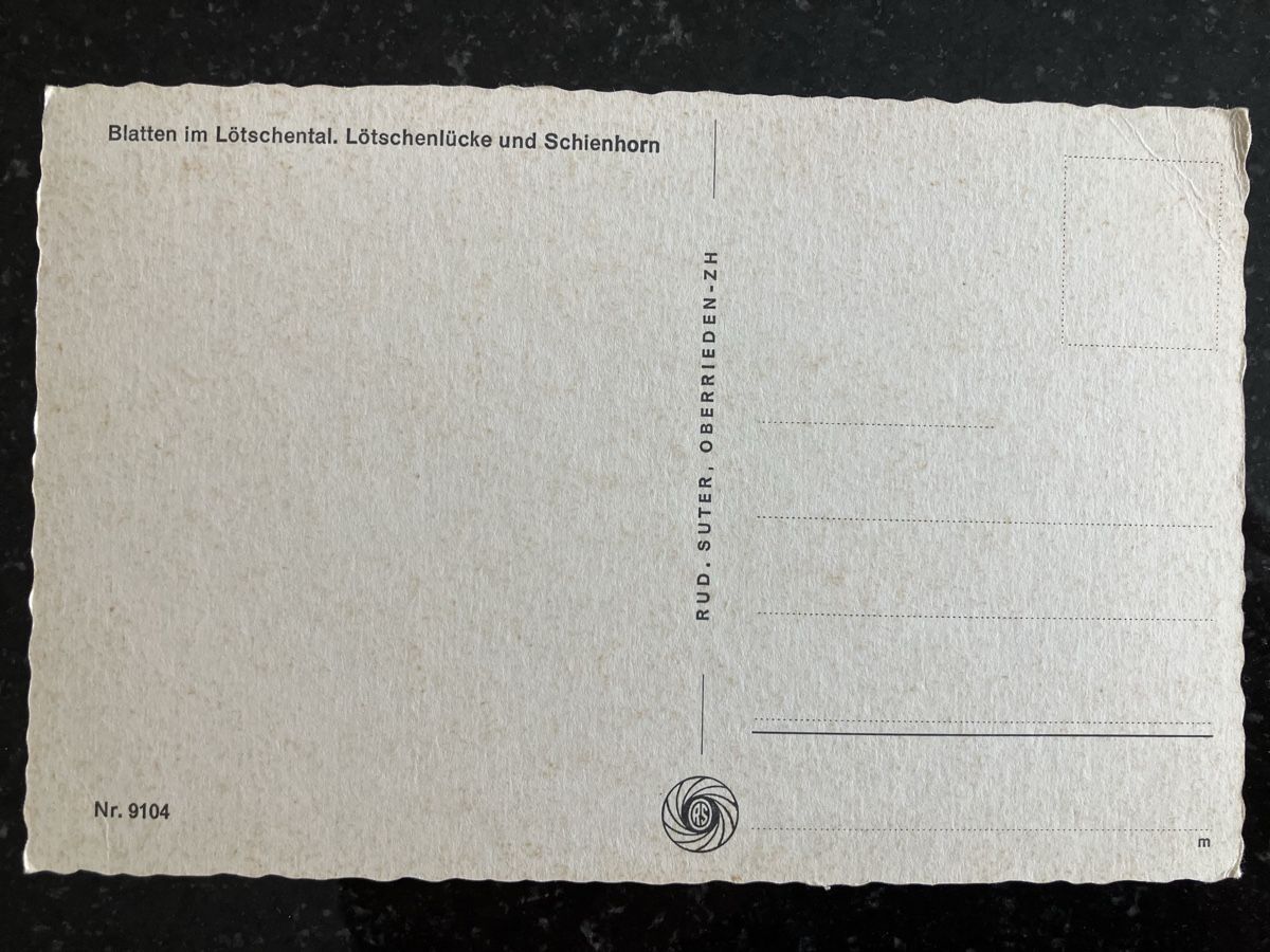 Ansichtskarten: Alte Ansichtskarte Blatten Wallis unbeschrieben – Neu und originalverpackt aus Willisau von son_lq7g 1