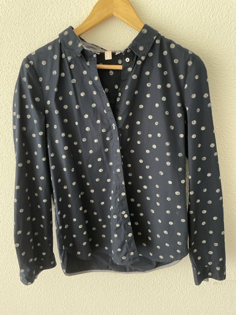 Esprit Camicette: Bluse  Esprit Gr. 38 Dunkelblau mit Punktemuster Top! – Nuovo (secondo la descrizione) da Neuenkirch venduto da balani
