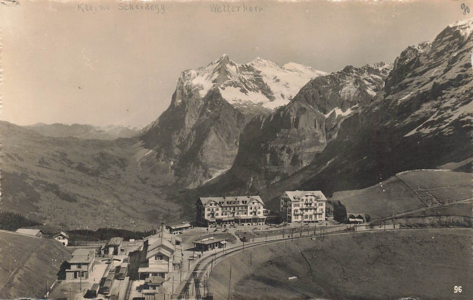 Ansichtskarten: Kleine Scheidegg Wetterhorn Bahnhof – Gebraucht aus Biasca von Blenio71