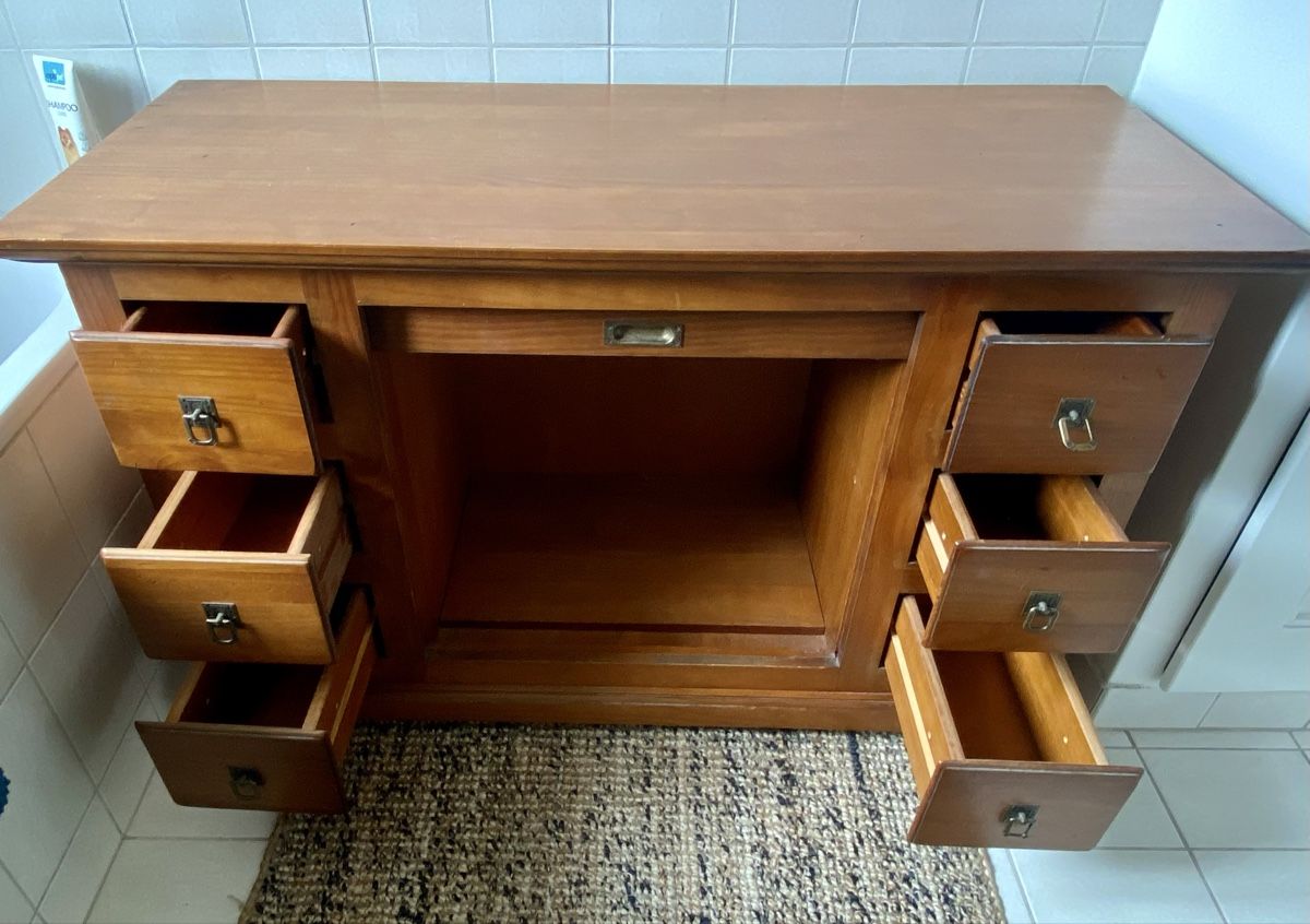 Cassettiere: Kommode Holz mit Rollladen und Schubladen – Usato da Biel/Bienne venduto da Al_Samba 2