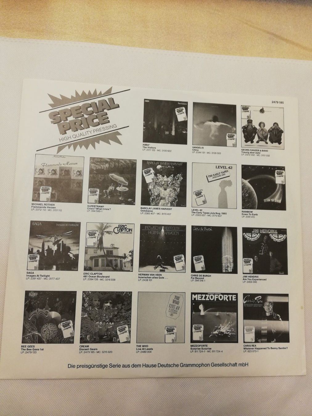 Vinyles: ERIC CLAPTON - 461 OCEAN BOULEVARD – D'occasion à Bern par Vinylsound.ch 2