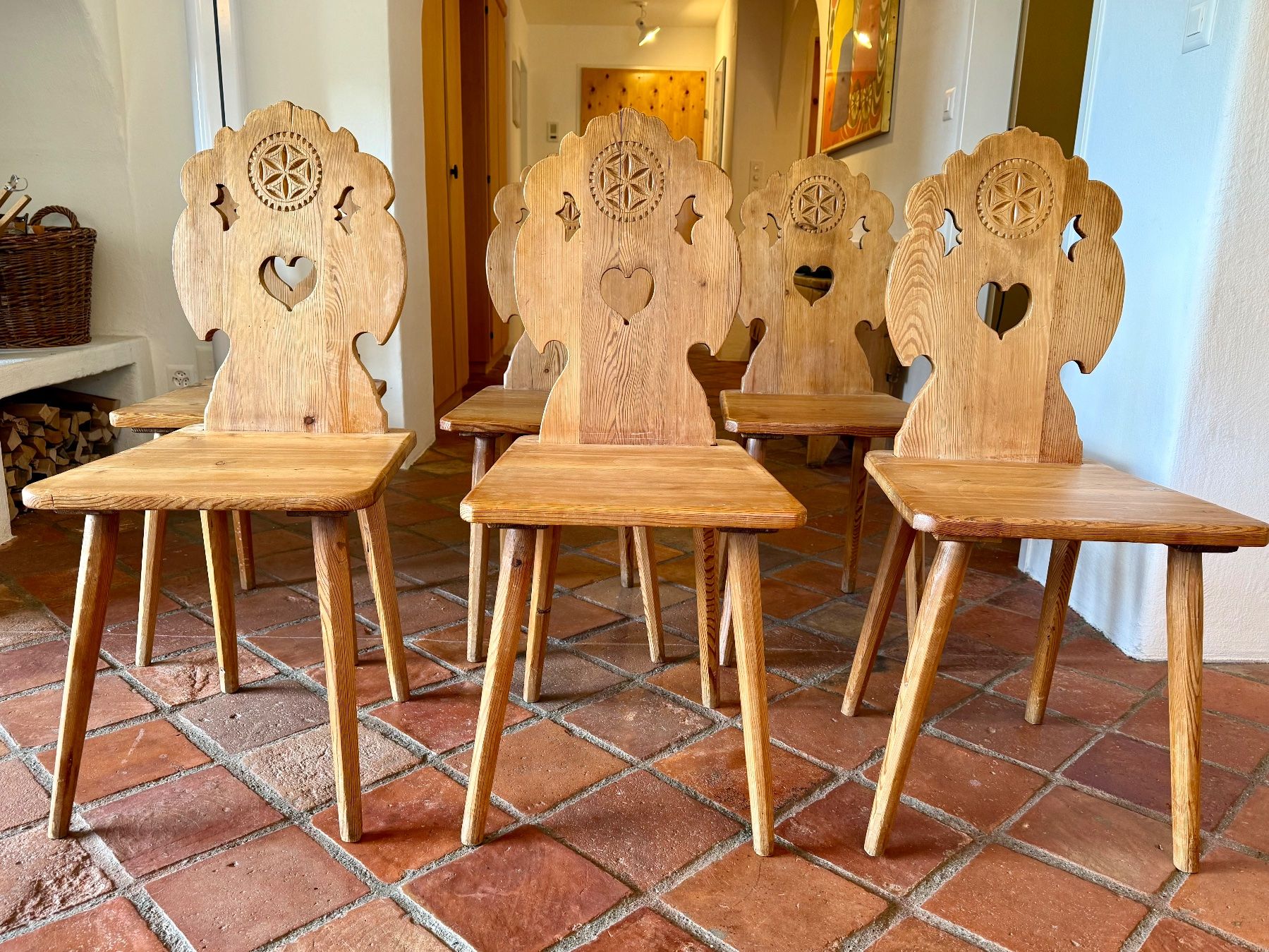 Chaises: 6 antike Schweizer Bauern-Stabellenstühle – D'occasion à Davos Dorf par rsp_55PP 4