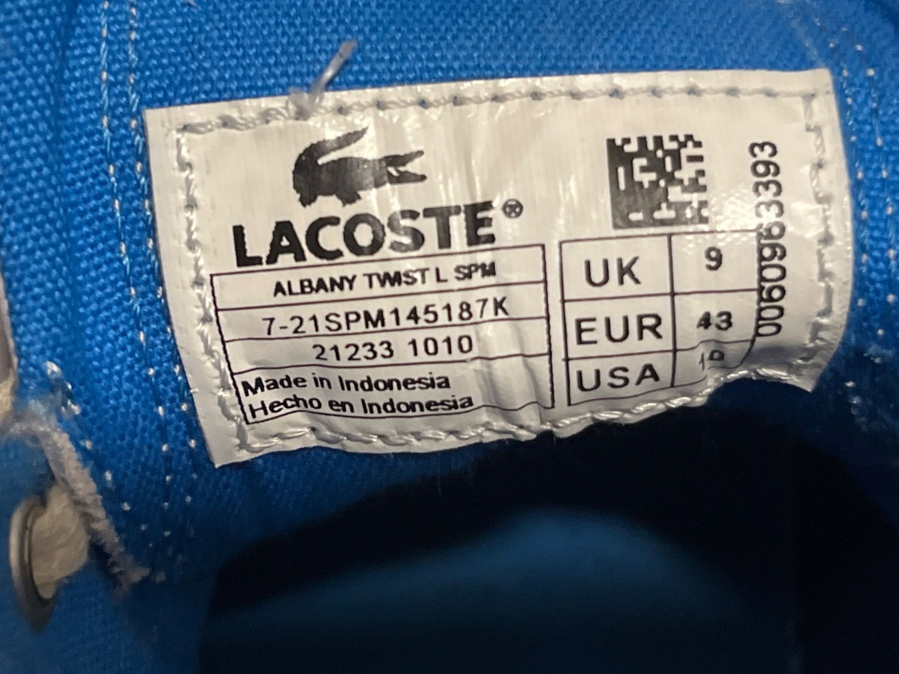 Herrenschuhe: Lacoste Sneaker Albany weiss, Grösse 43, – Gebraucht aus Hinterkappelen von Kim1992 2