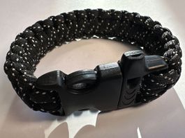 Paracord Rettungseil, Notseil, schwarz Spazial, sehr schön