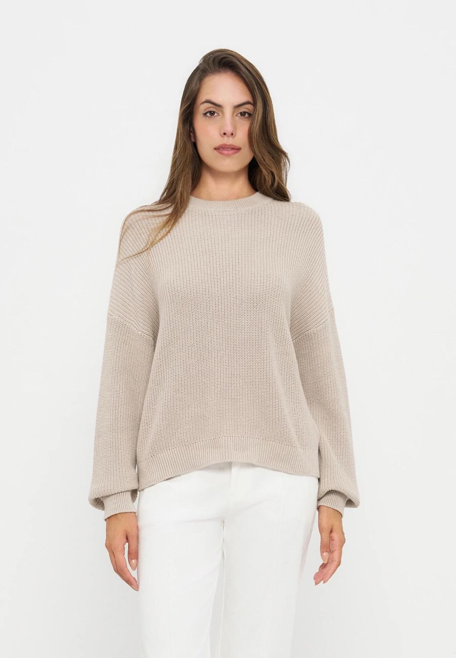 Anna Field Pullover & Sweatshirts: Beiger Strickpullover aus 100% Baumwolle – Gebraucht aus Zürich von ole_8rwr 4