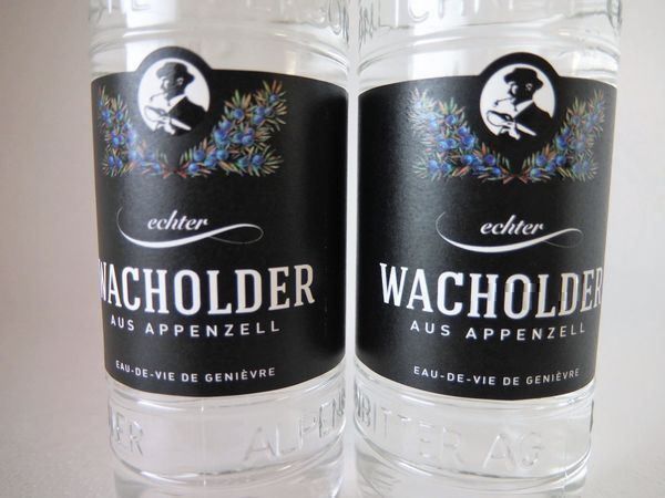Spirituosen: 2x Echter Wacholder Appenzell  43% 50cl. – Neu und originalverpackt aus Wöschnau von Vinsale 1