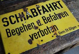 Emailschild "Schiabfahrt" Skilift 4